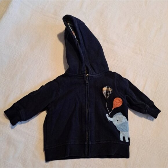 Gymboree boys size 3-6 months bodysuit EUC and matching hoodie VGUC - Picture 2 of 7